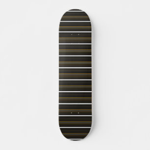 Skate Listras amarelas pretas fofas