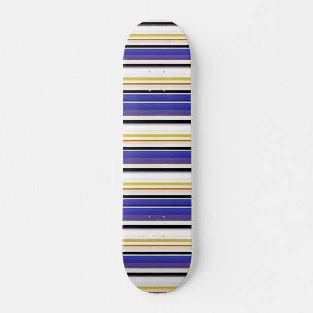 Skate Listras brancas e brancas (Frente)