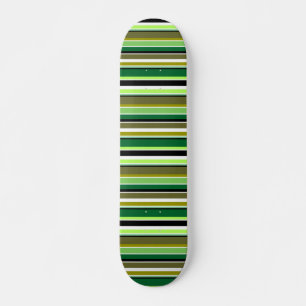 Skate Listras brancas e verdes, brancas