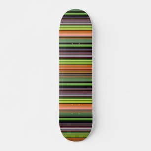 Skate Listras coloridas pretas fofas