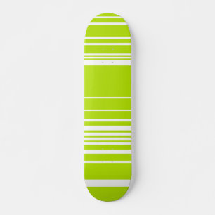 Skate Listras Complexas em Verde limão e Branco