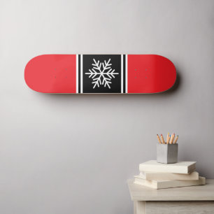 Skate Listras de Corrida Preto Branco Vermelho Brilhante