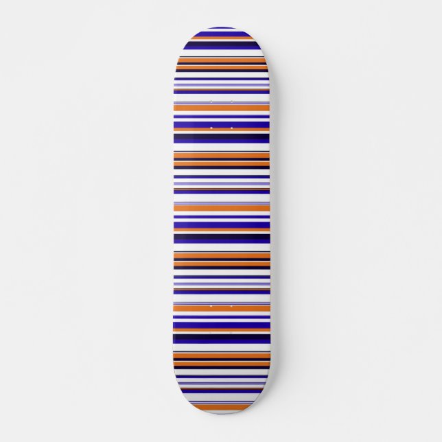 Skate Listras de laranja azul-acastanhada (Frente)
