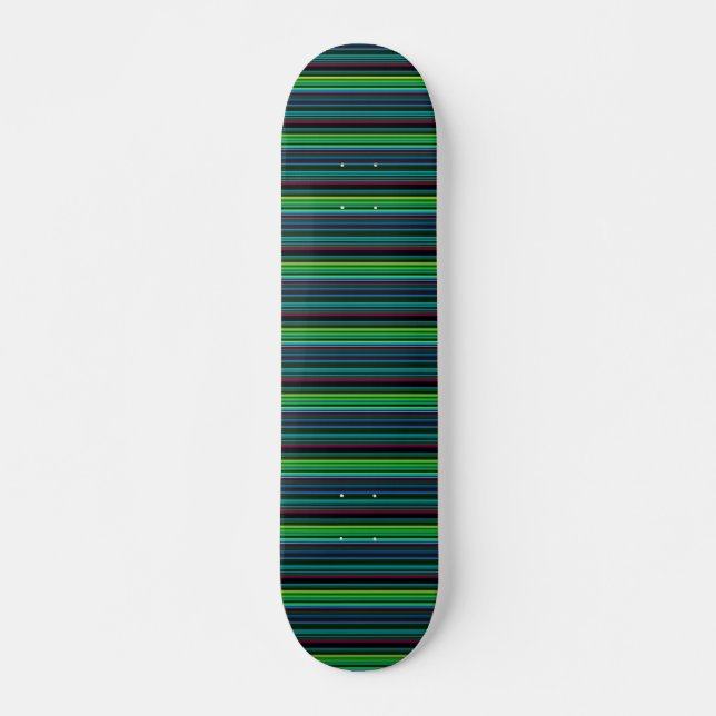 Skate Listras de neon coloridas fofas (Frente)
