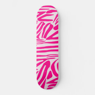 Skate Listras de zebra rosa