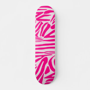 Skate Listras de zebra rosa