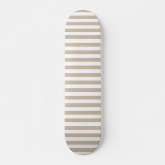 Skate Listras Marrons Claras e Brancas