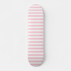 Skate Listras Rosa e Branco Millennial