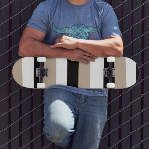 Skate Listras sem par - Lado, Preto e Branco