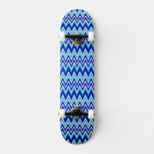 Skate Listras zig-zag azuis aqua fofas