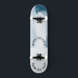 skate LIVE TO RIDE<br><div class="desc">se você desfruta da liberdade e do skate, este skate é para você! Torne este skate seu próprio conteúdo adicionando seu texto. Para acessar ferramentas avançadas de edição, vá para "Personalizar este modelo" e clique em "Detalhes", role para baixo e pressione o link "clicar para personalizar mais". Ideal para qualquer...</div>