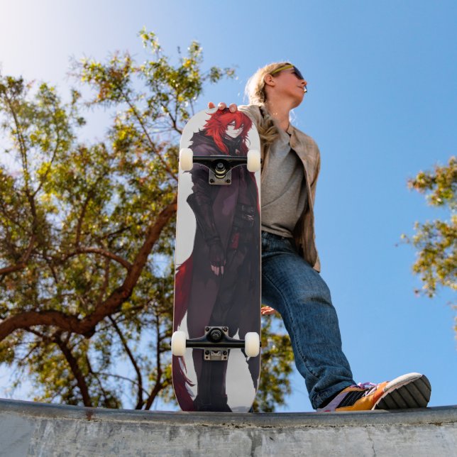 Skate Lobo Vermelho Anime Bonito (Ao ar livre 1)