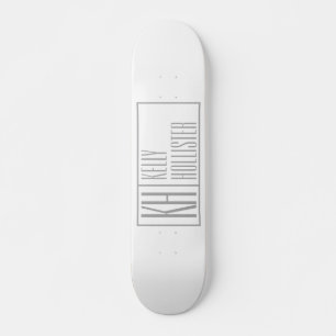 Skate Logotipo de iniciação e nome de Cinza moderna