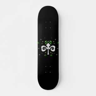 Skate Logotipo irlandês do círculo do trevo