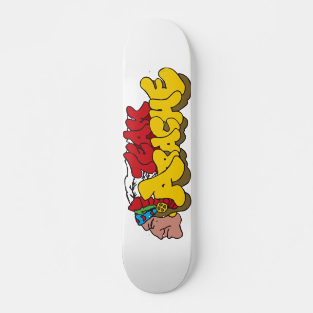 Skate Logotipo novo da plataforma de Apache da equipe (Frente)