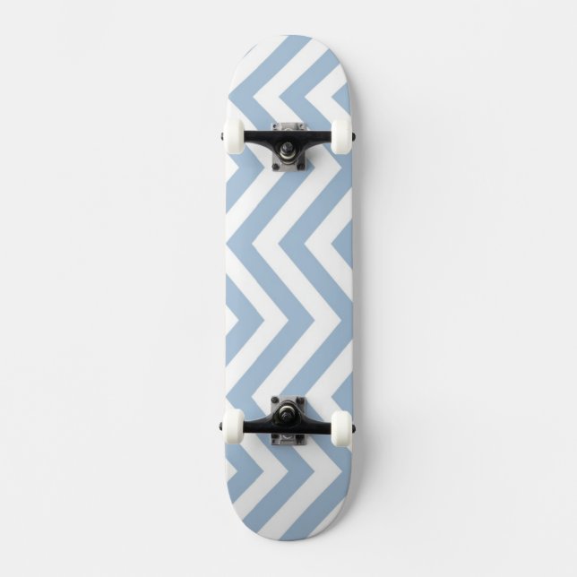 Skate Luz - Grunge azul Chevron Textured (Frente)