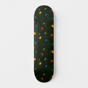 Skate Luzes de Natal envoltas em folhas de azevinho padr