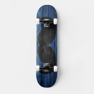Skate Madeira #9 do vintage do bigode