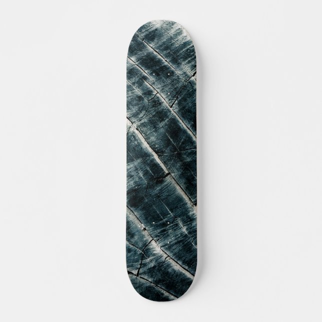 Skate Madeira Pintada Azul (Frente)