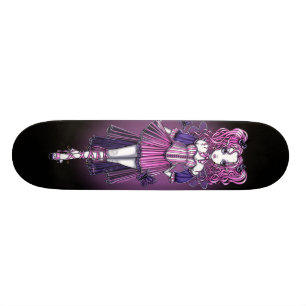 Skate "Maegan" - Tabuleiro de fadas de Couro Gótico