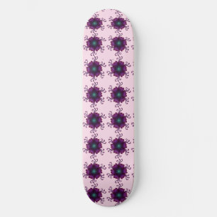 Skate Magenta Floral em Flor Flor Botânica Moderna