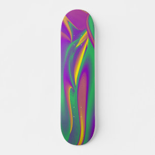 Skate Magia das cores, Abstrato 3D Rainbowart