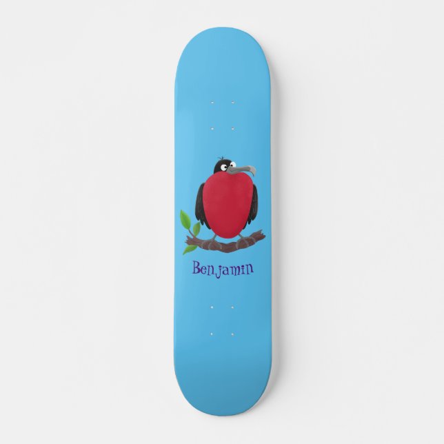 Skate Magnífico desenho animado de pássaros (Frente)