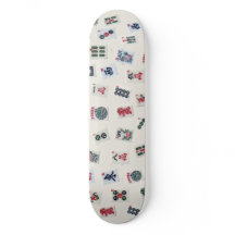 MahJong azulejo fotografia sobre fundo do crachá 