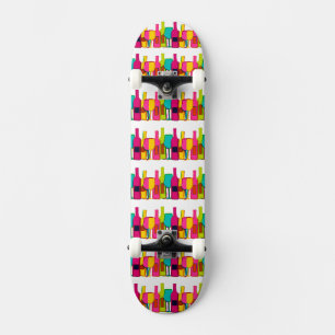 Skate Mala para garrafas de vinho coloridas e cegas para