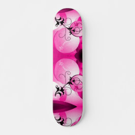 Skate Maleável Cruzador do Sol, Rosa Havaiano, Pro Longo