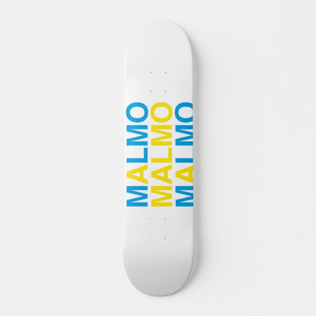 Skate MALMO Bandeira Sueca (Frente)