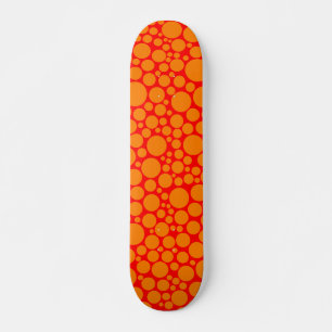 Skate Manchado - laranja no vermelho