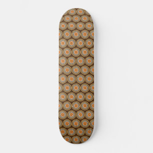 Skate Manchas Castanho E Laranja,