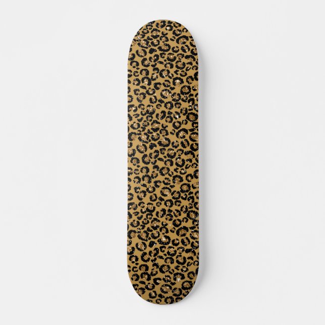 Skate Manchas de Leopardo Padrão de Onça Dourada (Frente)