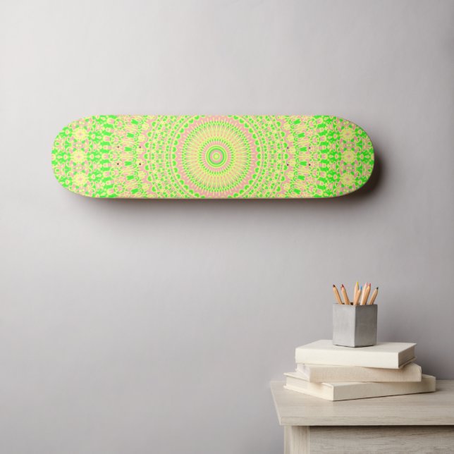 Skate Mandala Boêmio (Arte de parede (Horz))