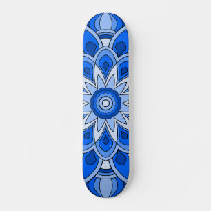 Skate Mandala em azul