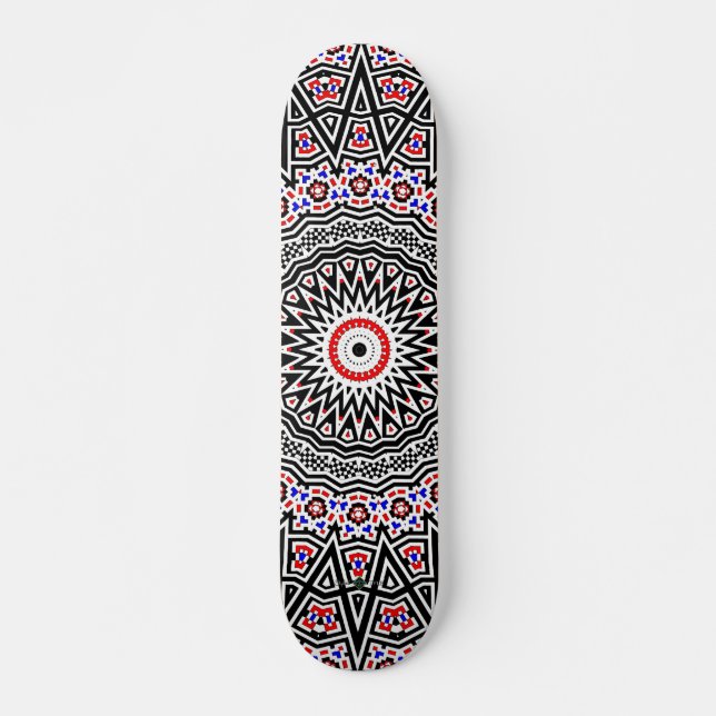 Skate Mandalá Mosaico (Frente)