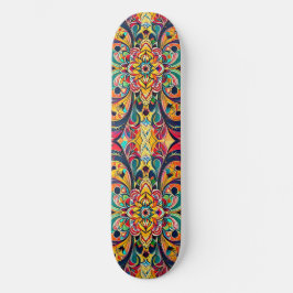 Skate Mandala Sinfonia de Cores – Floral Psicodélico Ous