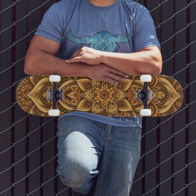 Skate Mandala Terroso Unisex (Ao ar livre 3)