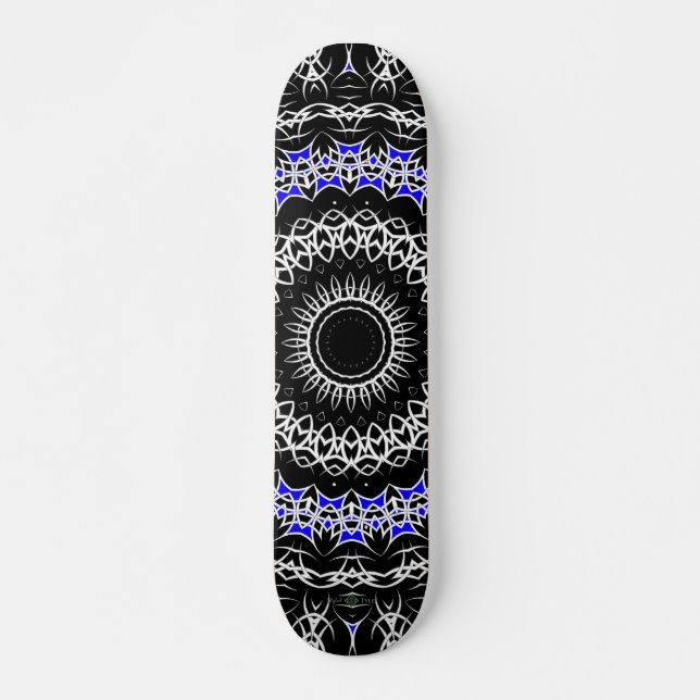 Skate Mandala Tribal Celta (Azul) (Frente)