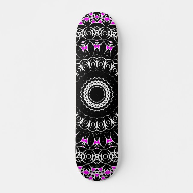 Skate Mandala Tribal Celta (Rosa) (Frente)