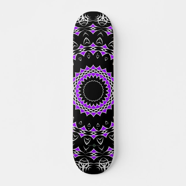Skate Mandala Tribal Celta (Roxo) (Frente)