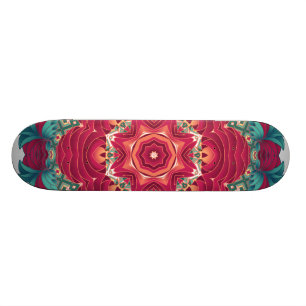 Skate Mandala vermelha de Lotus