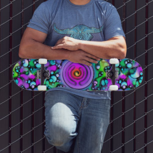 Skate Maneiras De Vida - Padrão De Arte Neurográfica 2