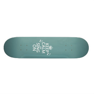 Skate Mantenha a calma e toque - todas as cores