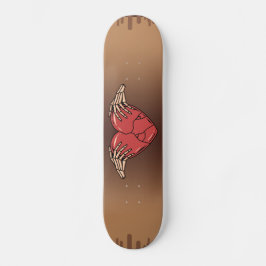 Skate Mãos De Esqueleto Segurando Amor Gótico Coração Qu