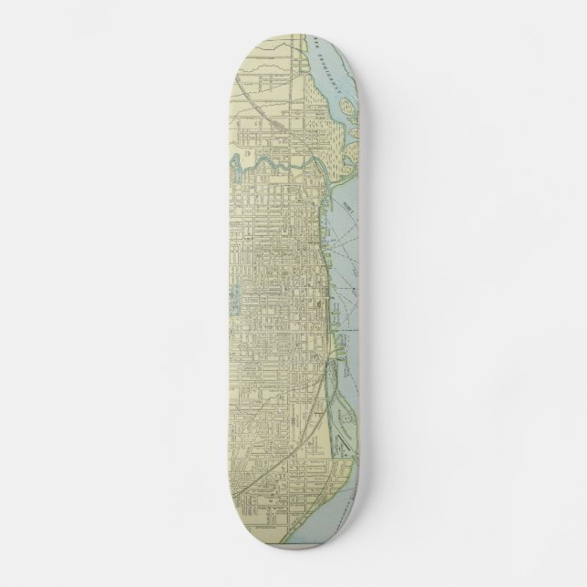Skate Mapa da Vintage de Toronto (1901) (Frente)