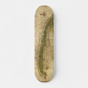 Skate Mapa histórico de Cuba de 1639 por Joan Vinckeboon