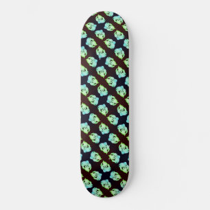 Skate Marble abstrato de arte branca esmagada 