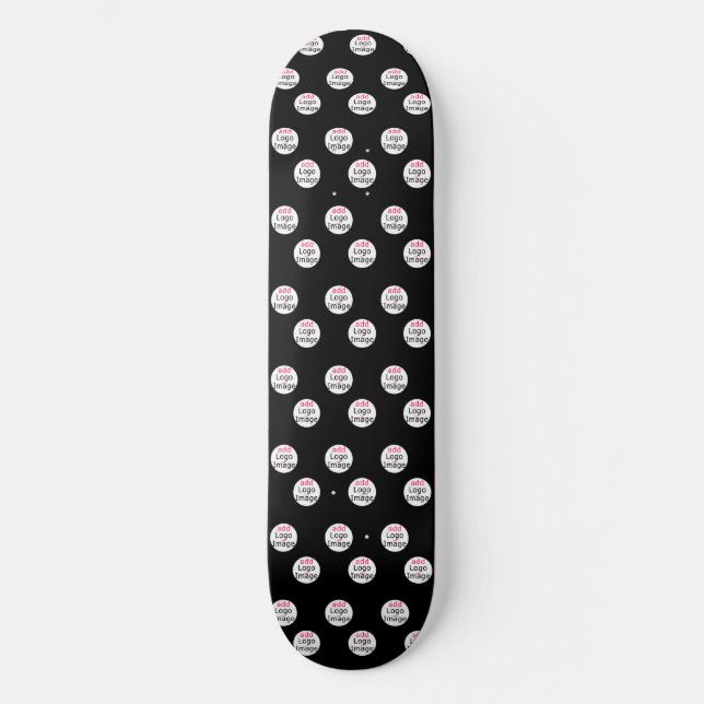 Skate Marca comercial personalizável profissional preto (Frente)
